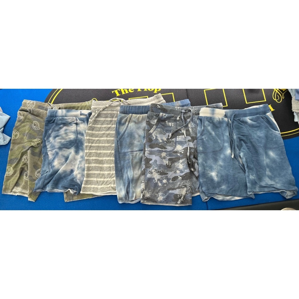 EUC Lot of 6 Pixie Lane shorts peace sign tie dye stripes size 6
